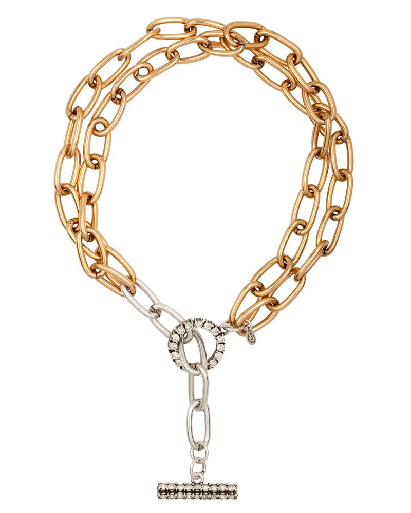 Picture of STELLA TWO-TONE DOUBLE NECKLACE